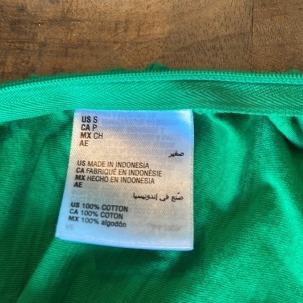 INC Green V Neck Ruched Top - Picture 10 of 10
